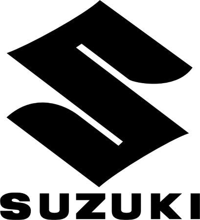 Black Suzuki logo featuring a bold stylized s emblem in a Suzuki collection image