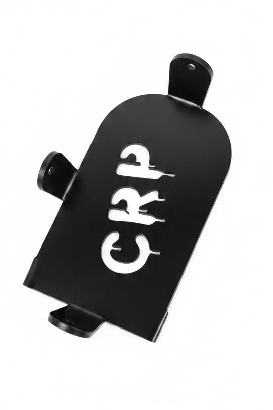 Black metal phone mount with white crp dripping paint logo for honda trx 420 500 520 heavy duty eps module relocation holder