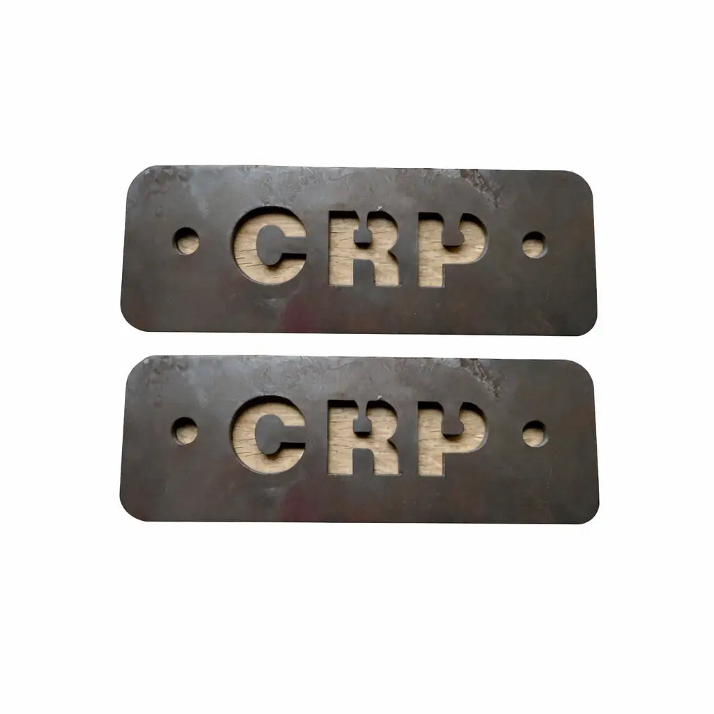 Dark metallic rectangular heavy-duty flat footpegs for honda trx 420 500 520 2007 to 2026 with crp cutout and mounting holes